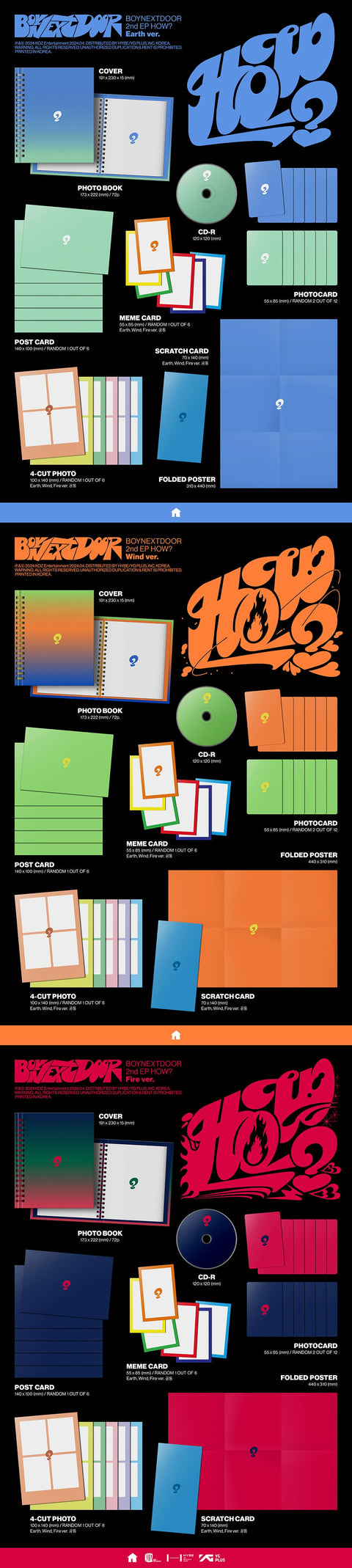 BOYNEXTDOOR - 2ND EP ALBUM [HOW?](with Weverseshop Exclusive Benefits)