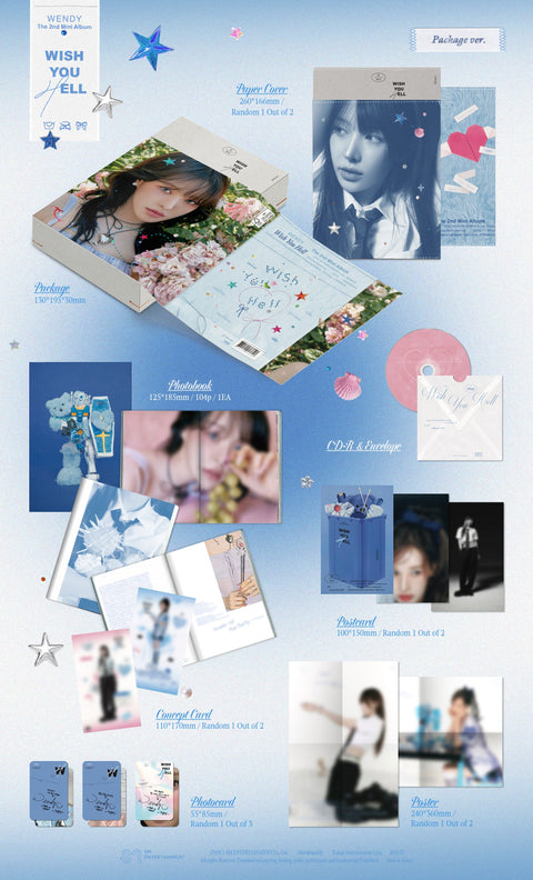 Wendy (Red Velvet) - 2ND MINI ALBUM [Wish You Hell] (Package Ver.) (with Applemusic Exclusive Benefits)