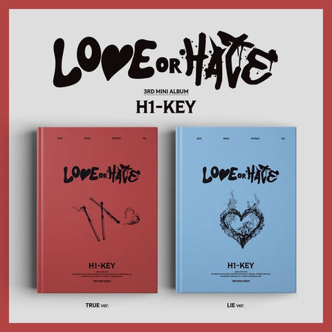 H1-KEY - 3RD MINI ALBUM [LOVE or HATE] (Random Ver.)