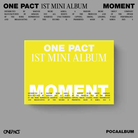 ONE PACT - 1ST MINI ALBUM [Moment] (POCA)