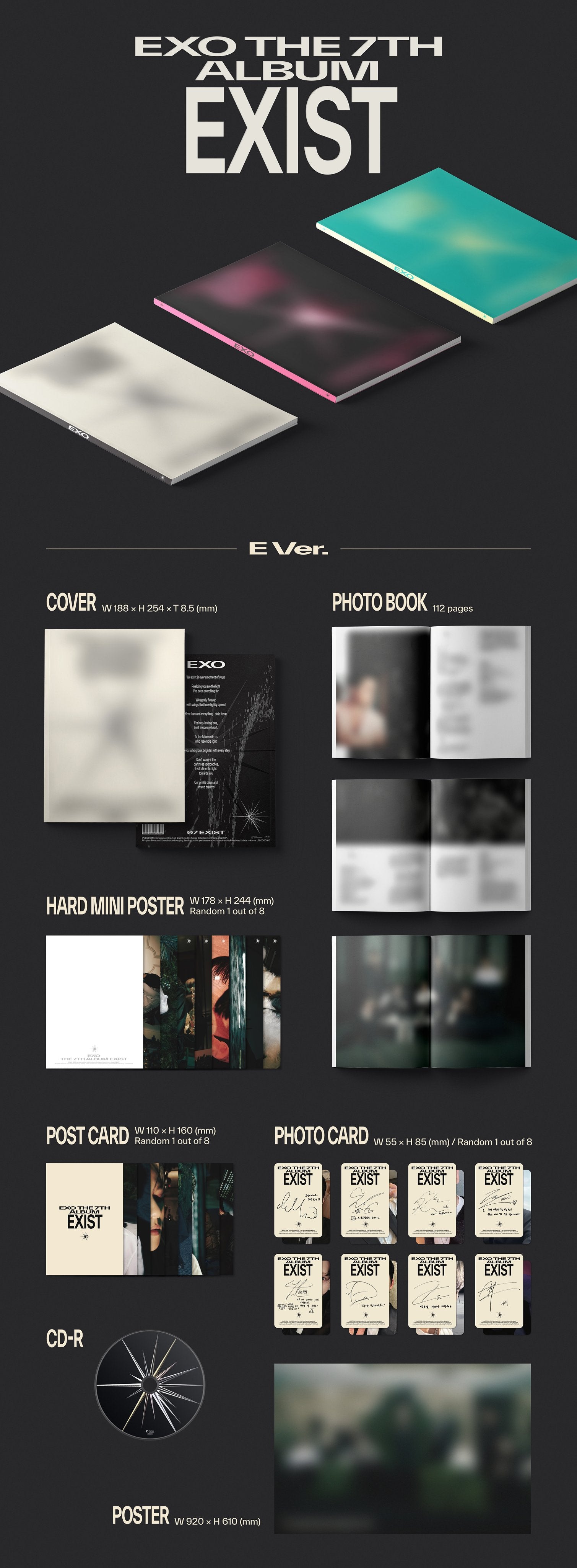 SFKOREA] EXO - 7TH ALBUM [EXIST] (Photobook Ver.) (Random Ver