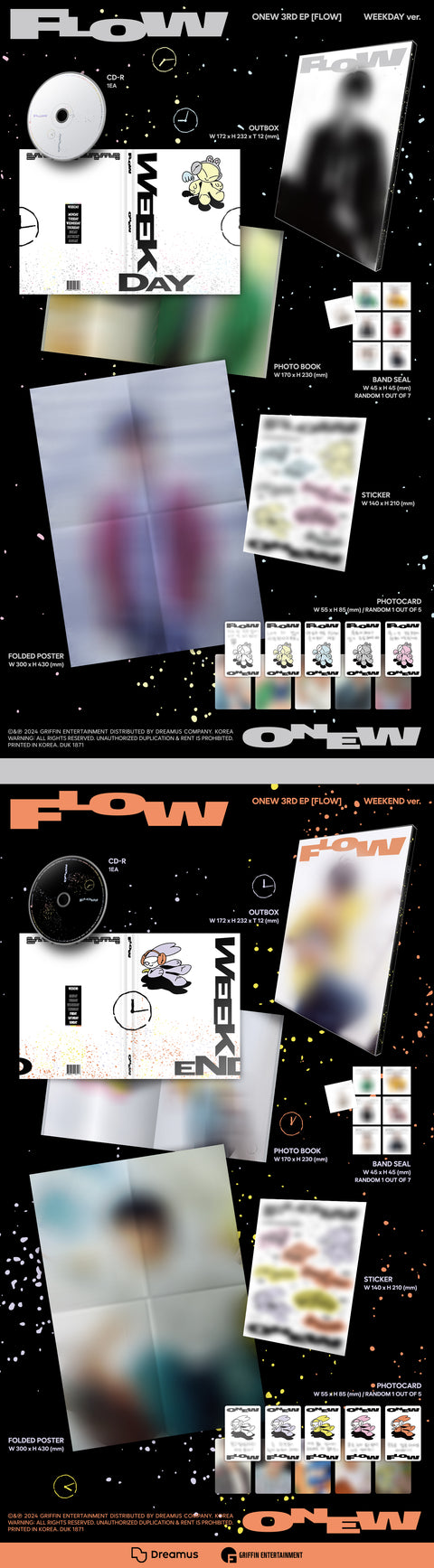 ONEW (SHINee) - 3RD MINI ALBUM [FLOW] (Random Ver.)