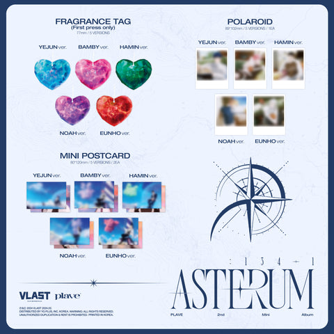 [SFKOREA] PLAVE - 2nd Mini Album [ASTERUM : 134-1]  (Mini CD Ver.) (Random Ver.)