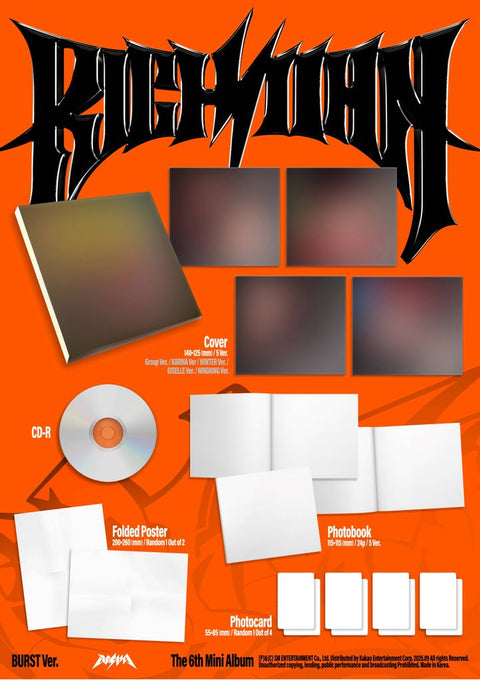 [PRE-ORDER] aespa - 6th mini album [Rich Man] (BURST Ver.)