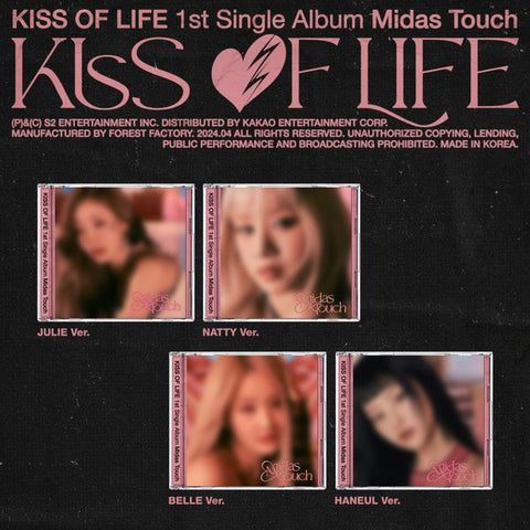 KISS OF LIFE - 1ST SINGLE ALBUM [Midas Touch] (Jewel Ver.) (Random Ver.)