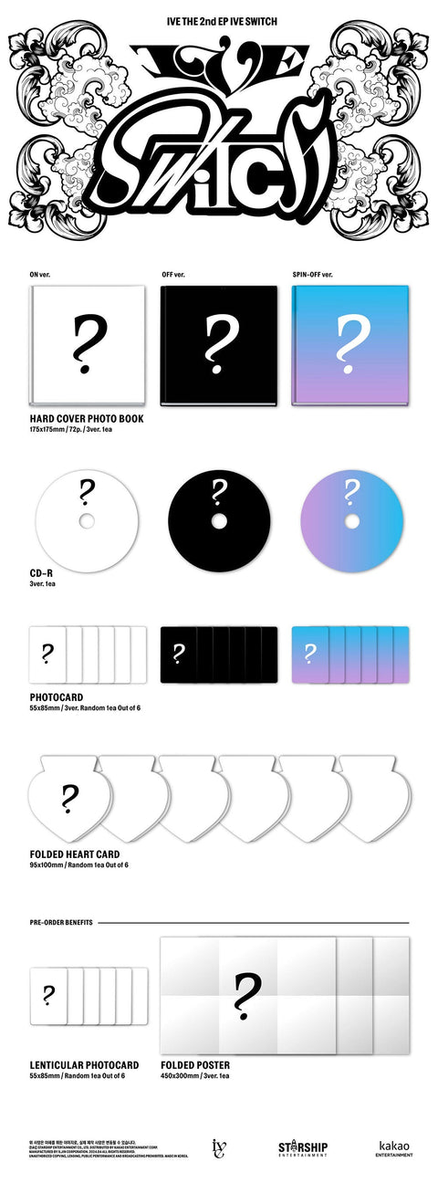[PRE-ORDER] IVE - 2ND MINI ALBUM [IVE SWITCH] (With Applemusic exclusive benefits)