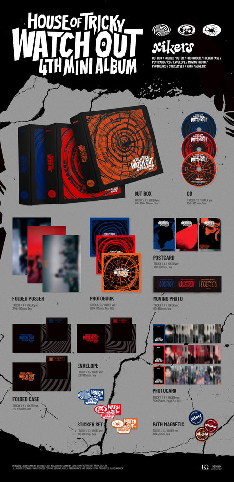 [PRE-ORDER] xikers - 4TH MINI ALBUM [HOUSE OF TRICKY : WATCH OUT] (+applemusic P.O.B)