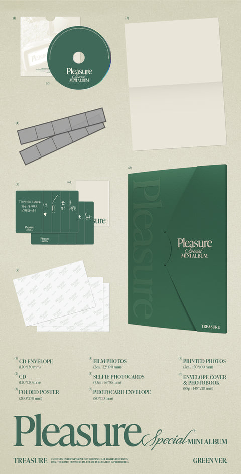 [PRE-ORDER] TREASURE - SPECIAL MINI ALBUM [PLEASURE] (+MAKESTAR P.O.B)