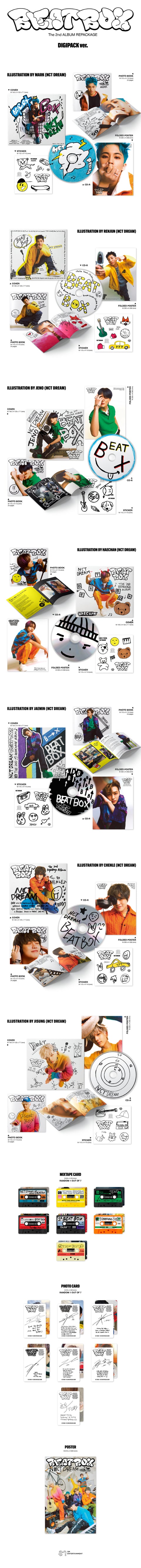 [SFKOREA] NCT DREAM - The 2nd Album Repackage [Beatbox] (Digipack Ver.) (RENJUN Ver.)