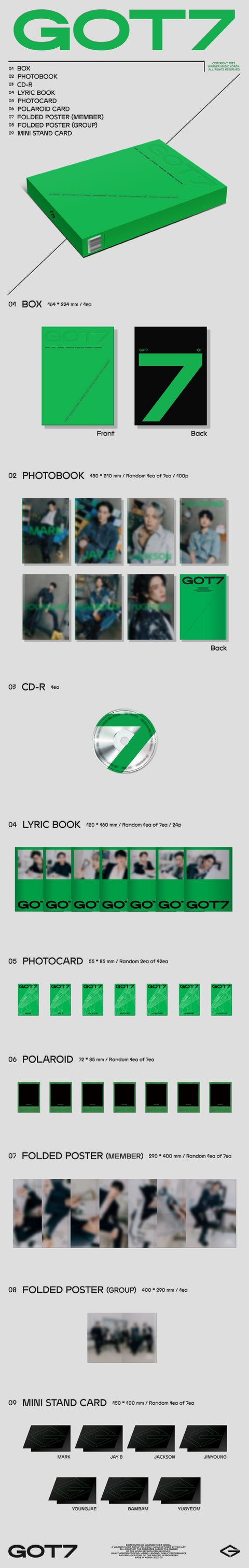 GOT7 - 12TH MINI ALBUM [GOT7] (7 TYPE Random)