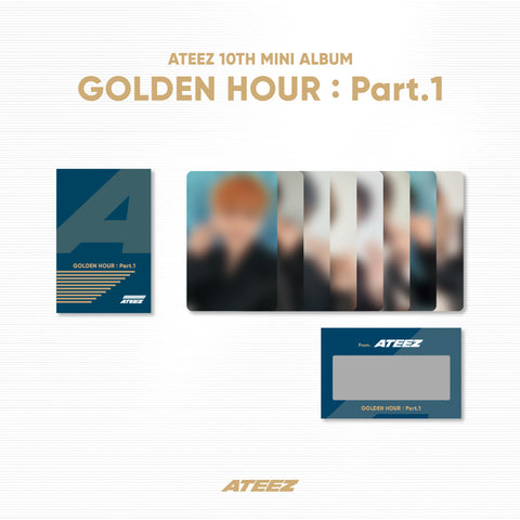 ATEEZ - OFFICIAL MD [GOLDEN HOUR : Part.1] (PHOTO & SCRATCH CARD A SET)