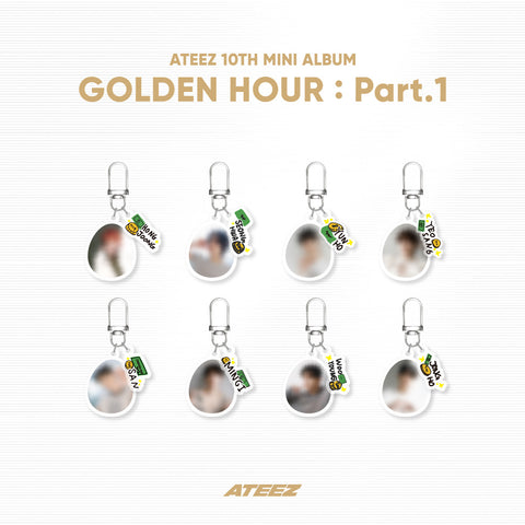 [SFKOREA] ATEEZ - OFFICIAL MD [GOLDEN HOUR : Part.1] (RANDOM ACRYLIC KEYRING)