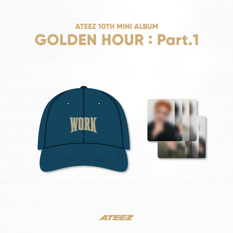 [SFKOREA] ATEEZ - OFFICIAL MD [GOLDEN HOUR : Part.1] (WORK BALL CAP)