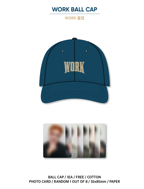 [SFKOREA] ATEEZ - OFFICIAL MD [GOLDEN HOUR : Part.1] (WORK BALL CAP)