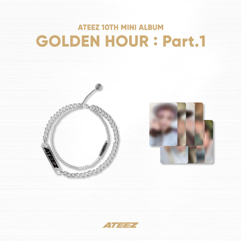 [SFKOREA] ATEEZ - OFFICIAL MD [GOLDEN HOUR : Part.1] (WORK BRACELET)