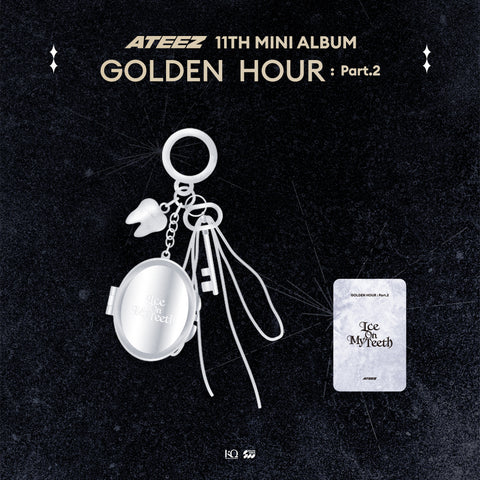 [PRE-ORDER] ATEEZ - OFFICIAL MD [GOLDEN HOUR : Part.2] (Ice On My Teeth MIRROR KEYRING)