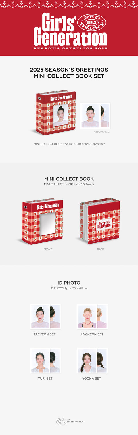 [PRE-ORDER] Girls' Generation [2025 SM ARTIST SEASON'S GREETINGS MD] MINI COLLECT BOOK SET