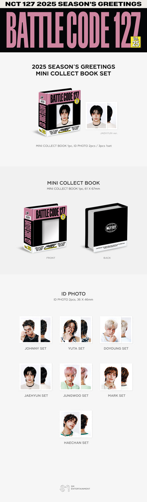 [PRE-ORDER] NCT 127 [2025 SM ARTIST SEASON'S GREETINGS MD] MINI COLLECT BOOK SET