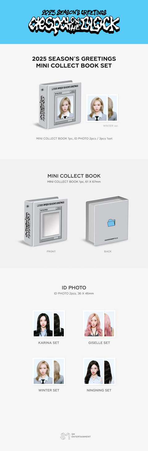 [PRE-ORDER] aespa [2025 SM ARTIST SEASON'S GREETINGS MD] MINI COLLECT BOOK SET