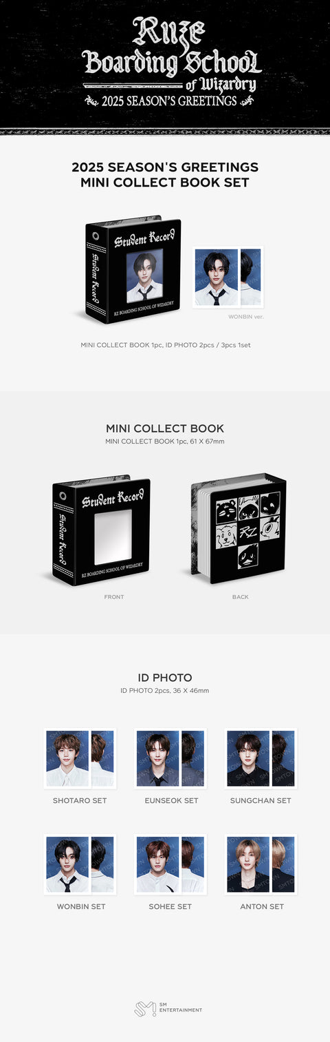 [PRE-ORDER] RIIZE [2025 SM ARTIST SEASON'S GREETINGS MD] MINI COLLECT BOOK SET