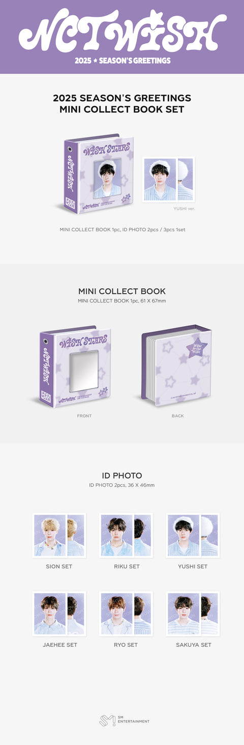 [PRE-ORDER] NCT WISH [2025 SM ARTIST SEASON'S GREETINGS MD] MINI COLLECT BOOK SET