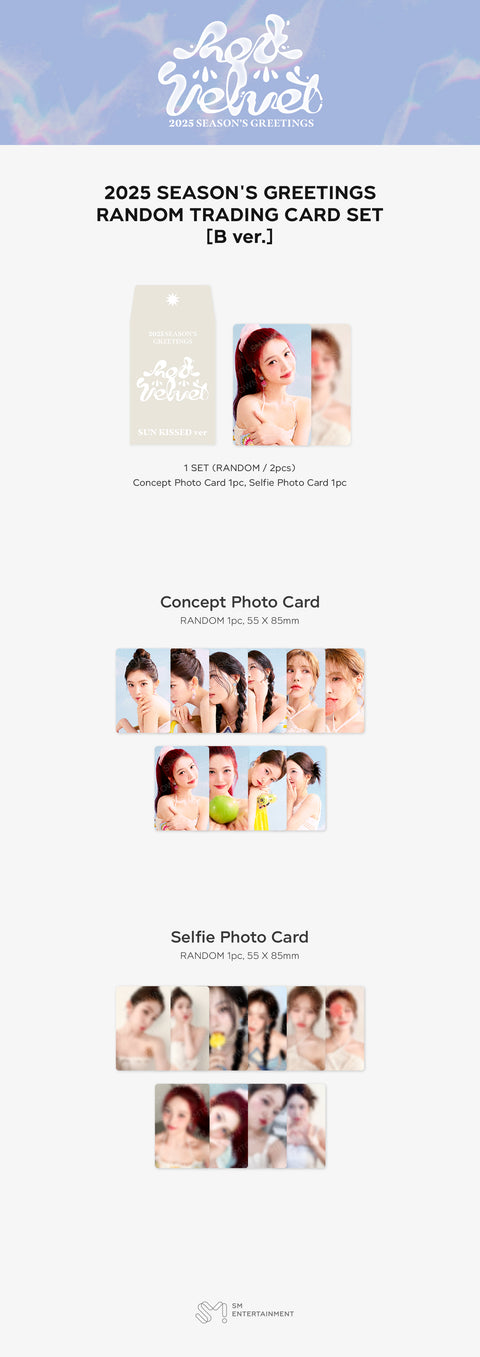 [PRE-ORDER] RED VELVET [2025 SM ARTIST SEASON'S GREETINGS MD] RANDOM TRADING CARD SET_[SIREN ver.]