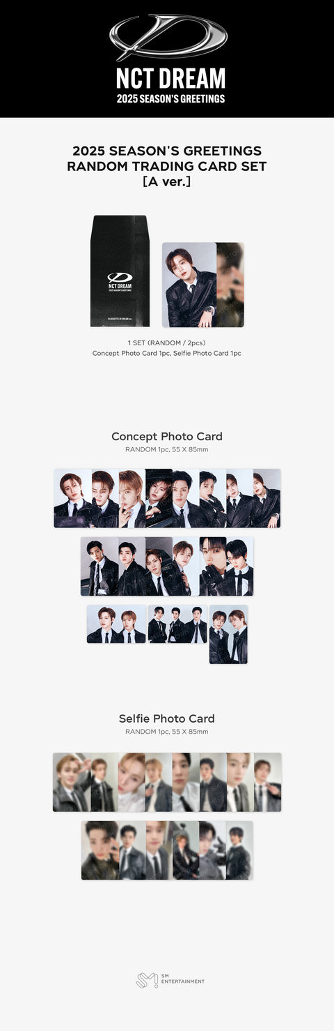 [PRE-ORDER] NCT DREAM [2025 SM ARTIST SEASON'S GREETINGS MD] RANDOM TRADING CARD SET_[SILHOUETTE OF DREAM ver.]