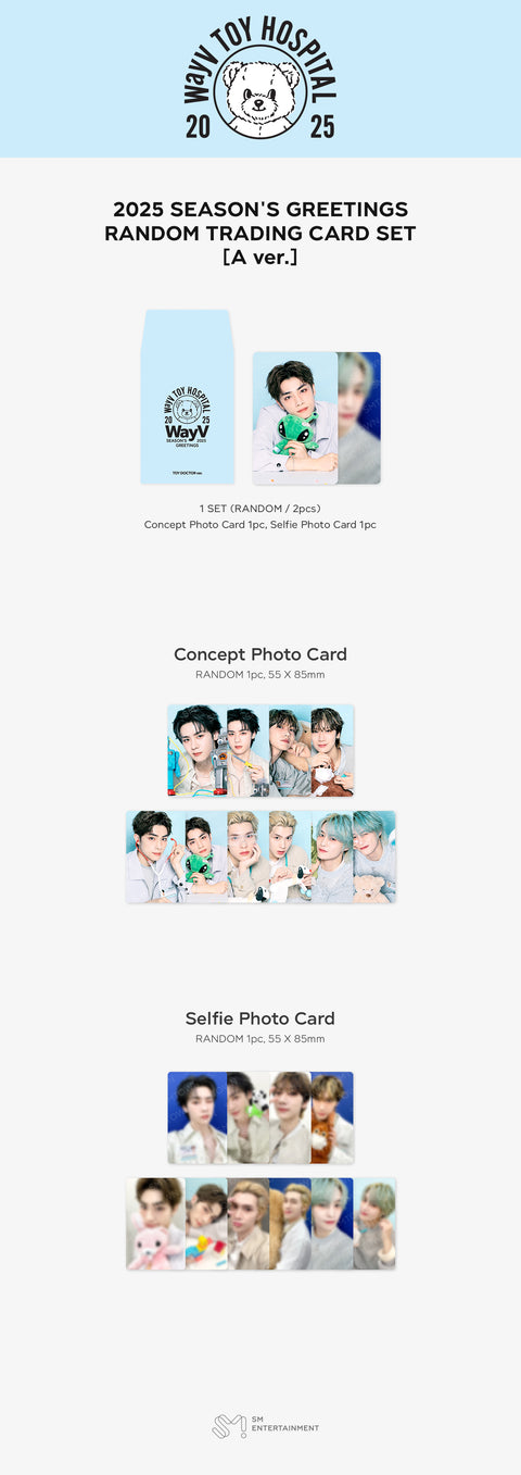 [PRE-ORDER] WayV [2025 SM ARTIST SEASON'S GREETINGS MD] RANDOM TRADING CARD SET_[TOY DOCTOR ver.]