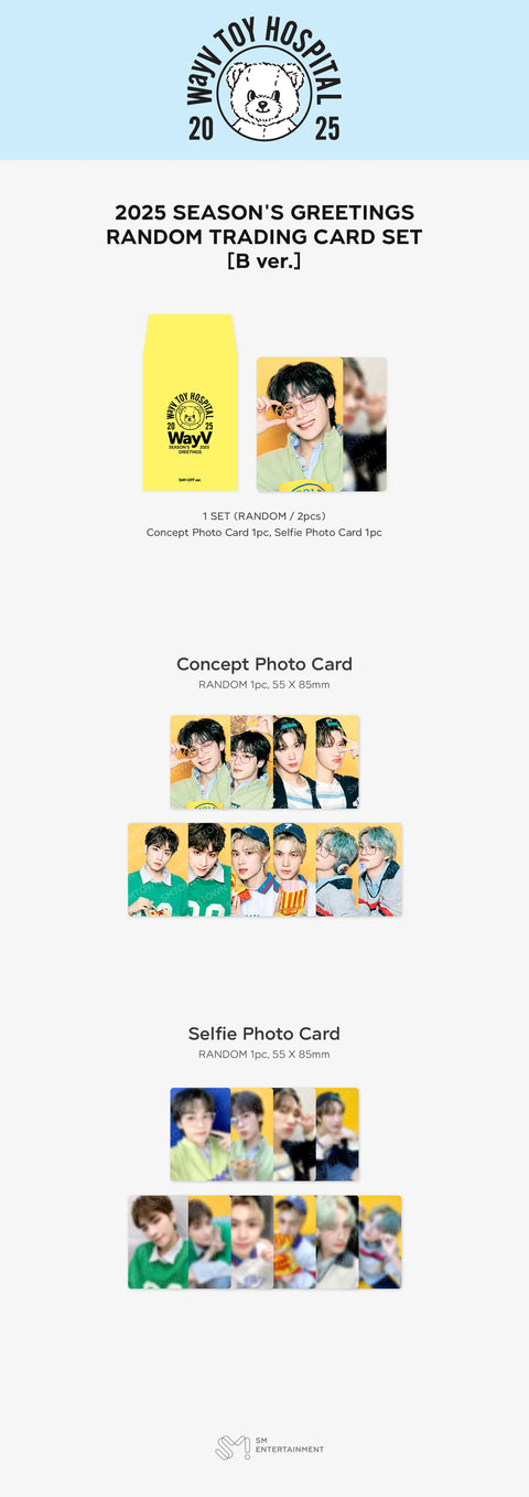 [PRE-ORDER] WayV [2025 SM ARTIST SEASON'S GREETINGS MD] RANDOM TRADING CARD SET_[DAY-OFF ver.]