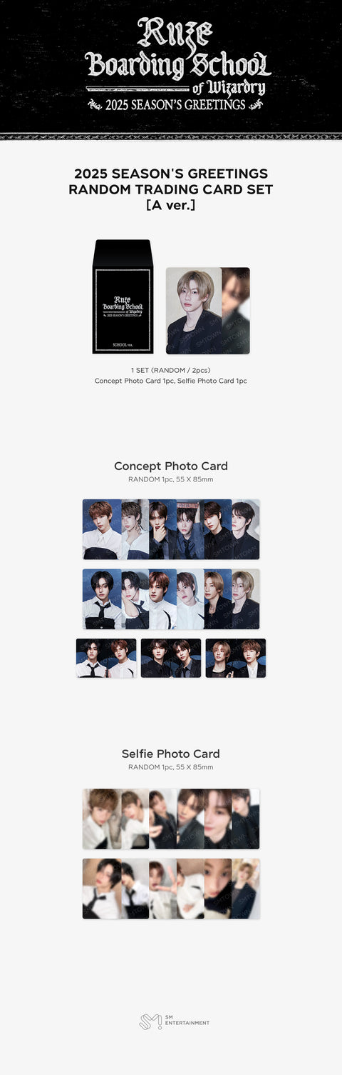 [PRE-ORDER] RIIZE [2025 SM ARTIST SEASON'S GREETINGS MD] RANDOM TRADING CARD SET_[SCHOOL ver.]