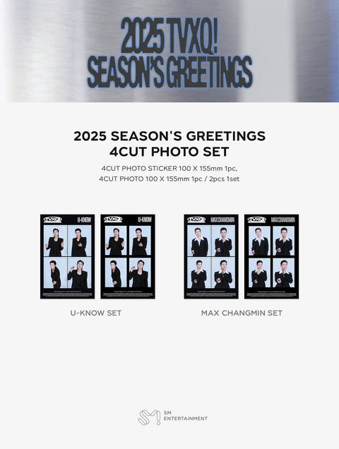 [PRE-ORDER] TVXQ! [2025 SM ARTIST SEASON'S GREETINGS MD] 4 CUT PHOTO SET