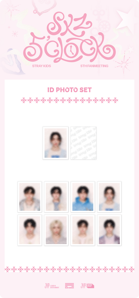 [PRE-ORDER] Stray Kids - Stray Kids 5th Fanmeeting [SKZ 5'CLOCK] (ID PHOTO SET)