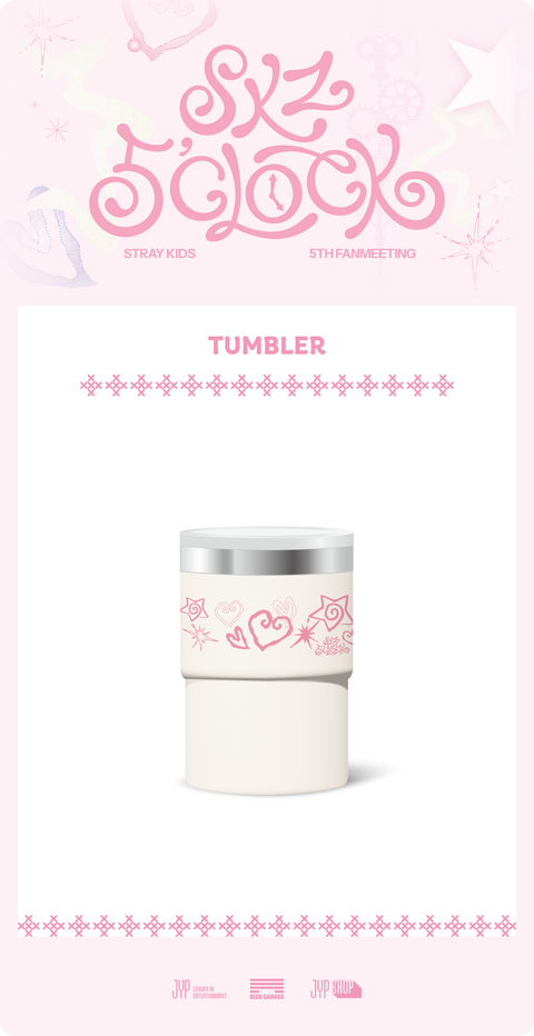 [PRE-ORDER] Stray Kids - Stray Kids 5th Fanmeeting [SKZ 5'CLOCK] (TUMBLER)