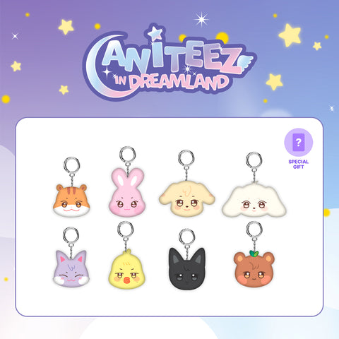 [PRE-ORDER] ATEEZ - OFFICIAL MD [ANITEEZ IN DREAMLAND] Mini face keyring