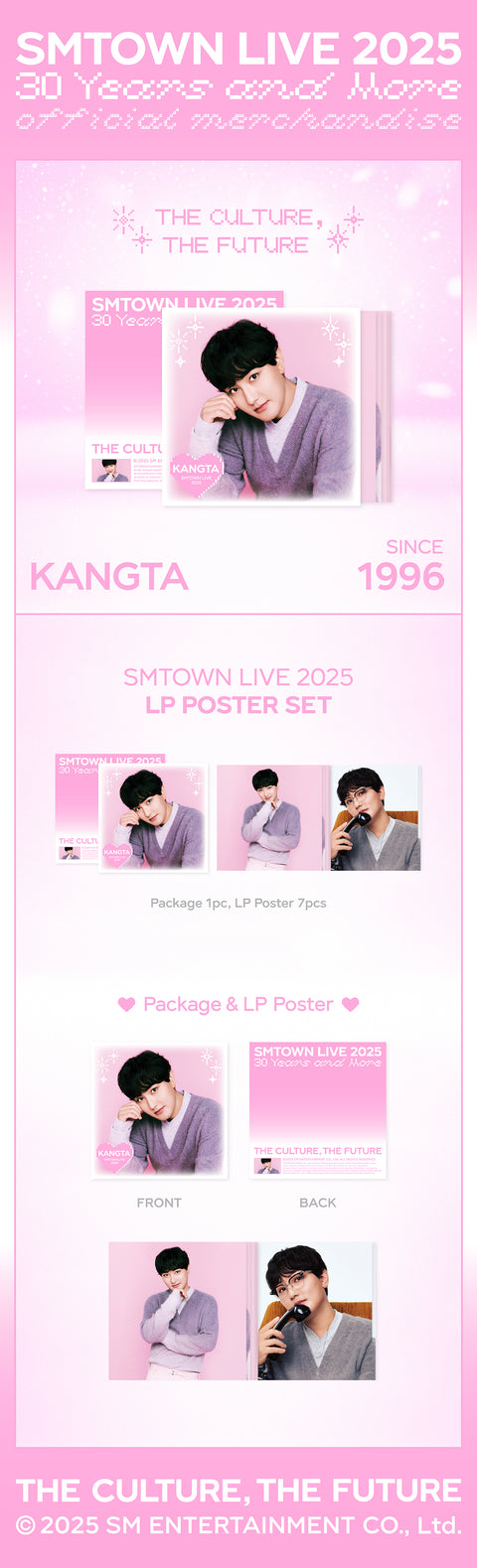 [PRE-ORDER] [SMTOWN LIVE 2025 2nd Drop MD] KANGTA - LP POSTER SET