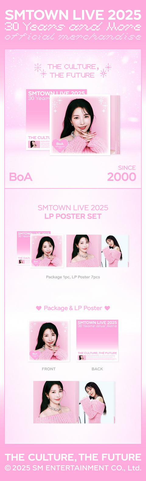 [PRE-ORDER] [SMTOWN LIVE 2025 2nd Drop MD] BoA - LP POSTER SET