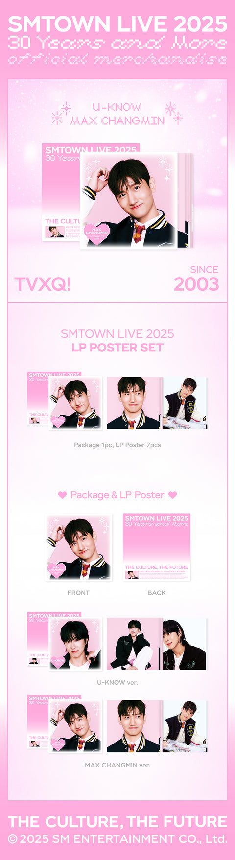 [PRE-ORDER] [SMTOWN LIVE 2025 2nd Drop MD] TVXQ! - LP POSTER SET