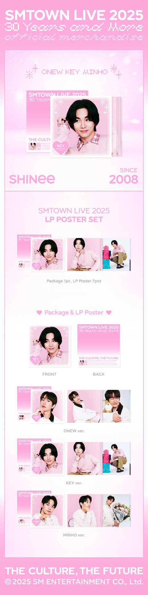 [PRE-ORDER] [SMTOWN LIVE 2025 2nd Drop MD] SHINee - LP POSTER SET