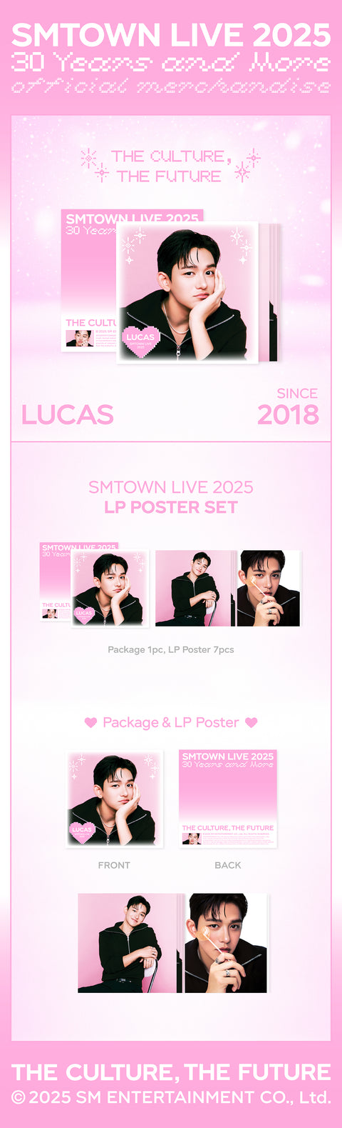 [PRE-ORDER] [SMTOWN LIVE 2025 2nd Drop MD] LUCAS - LP POSTER SET