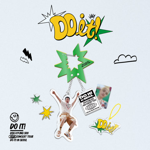 [PRE-ORDER] DOH KYUNG SOO - OFFICIAL MD [ASIA CONCERT TOUR DO it!] ACRYLIC CARABINER & KEYRING SET