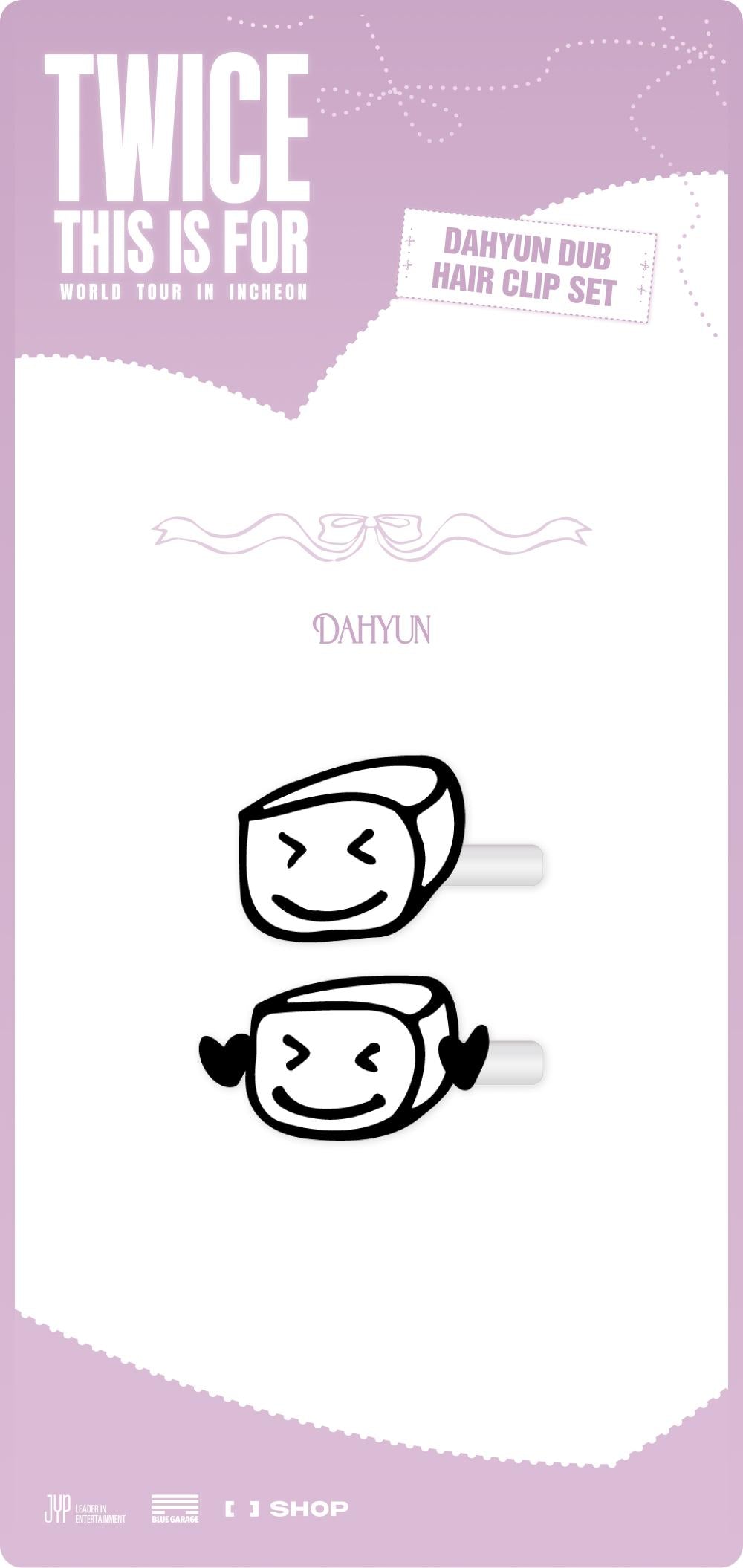 TWICE〜ダヒョン ヘアピン WORLD TOUR ready to be PRE-ORDER] TWICE WORLD TOUR IN INCHEON (DAHYUN DUB HAIR CLIP