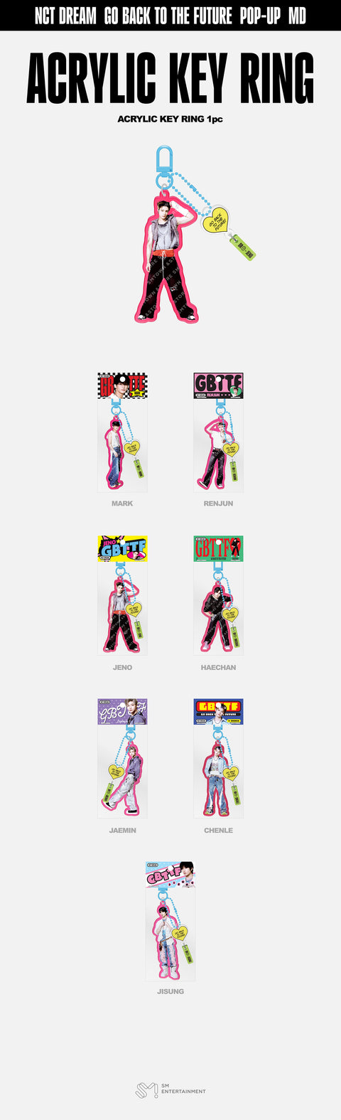 [PRE-ORDER] 2025 NCT DREAM POP-UP 'TIME RIDERS' MD (ACRYLIC KEY RING)