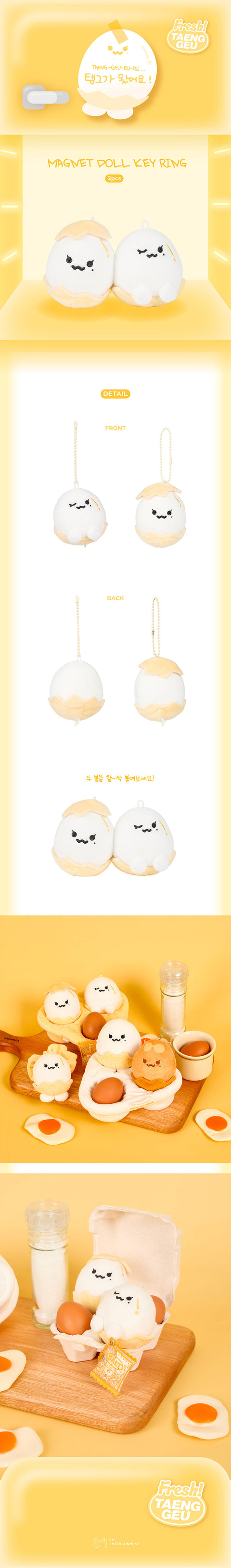 [PRE-ORDER] TAEYEON TAENG-GEU-RU-RU (MAGNET DOLL KEY RING)