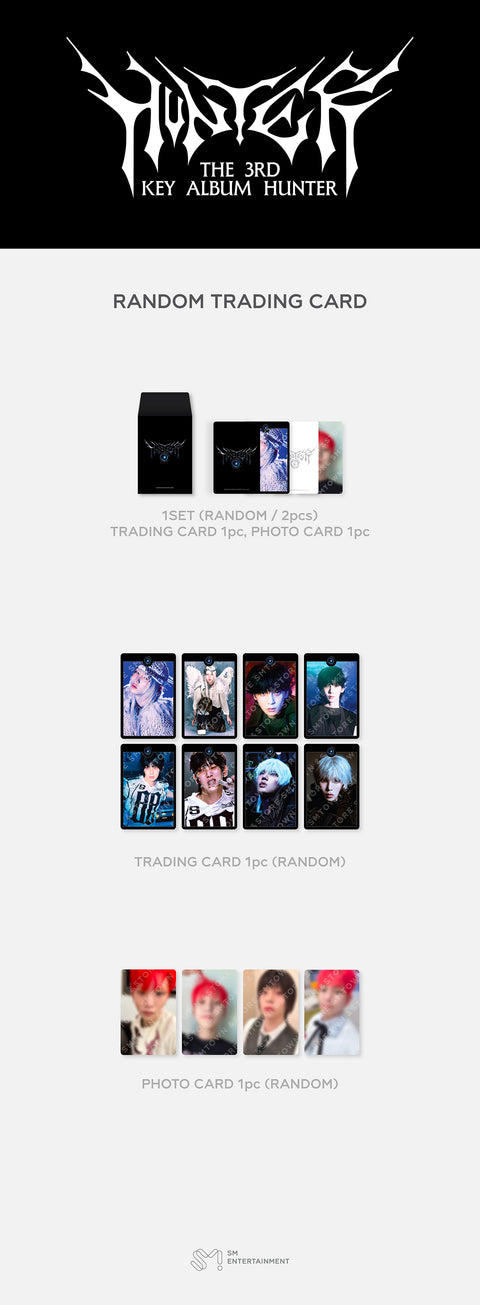 [PRE-ORDER] KEY - 3rd Full Album 'HUNTER' Album MD (RANDOM TRADING CARD)