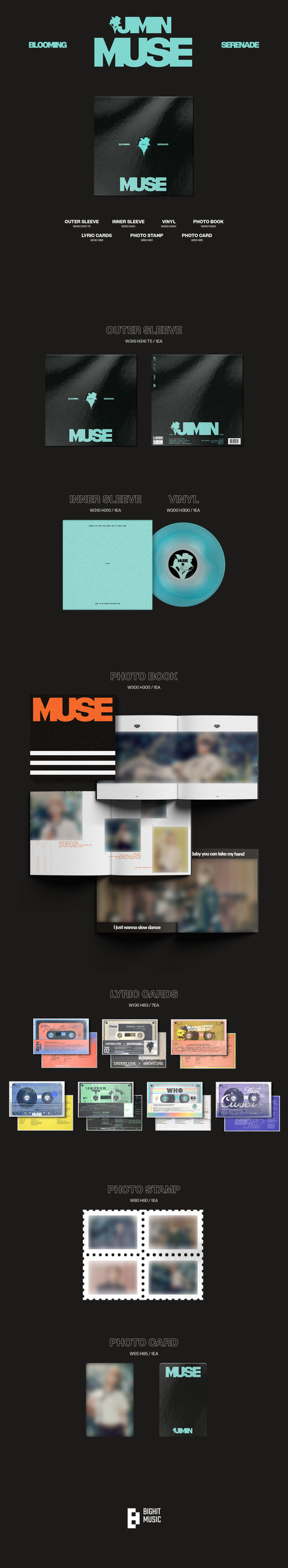 [PRE-ORDER] JIMIN(BTS) - 2nd Solo Album 'MUSE' LP