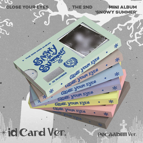 [SFKOREA] CLOSE YOUR EYES - 2nd mini album [Snowy Summer] (ID Card Ver.) (POCAALBUM) (7 TYPES Random)