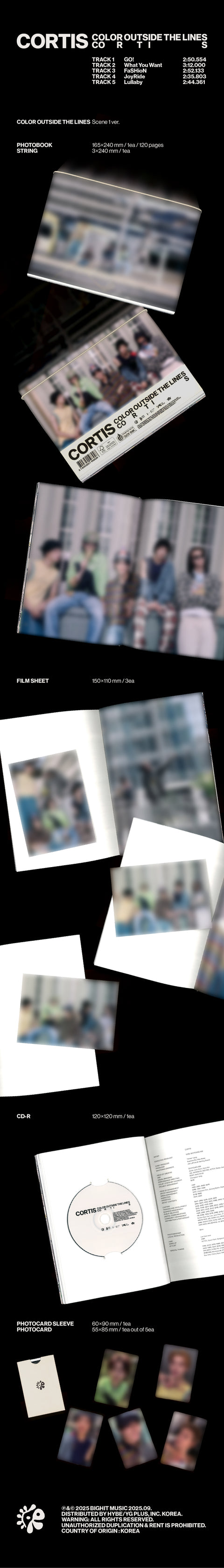 [PRE-ORDER] CORTIS - The 1st EP [COLOR OUTSIDE THE LINES] (3 TYPES Random) (+ MAKESTAR P.O.B)