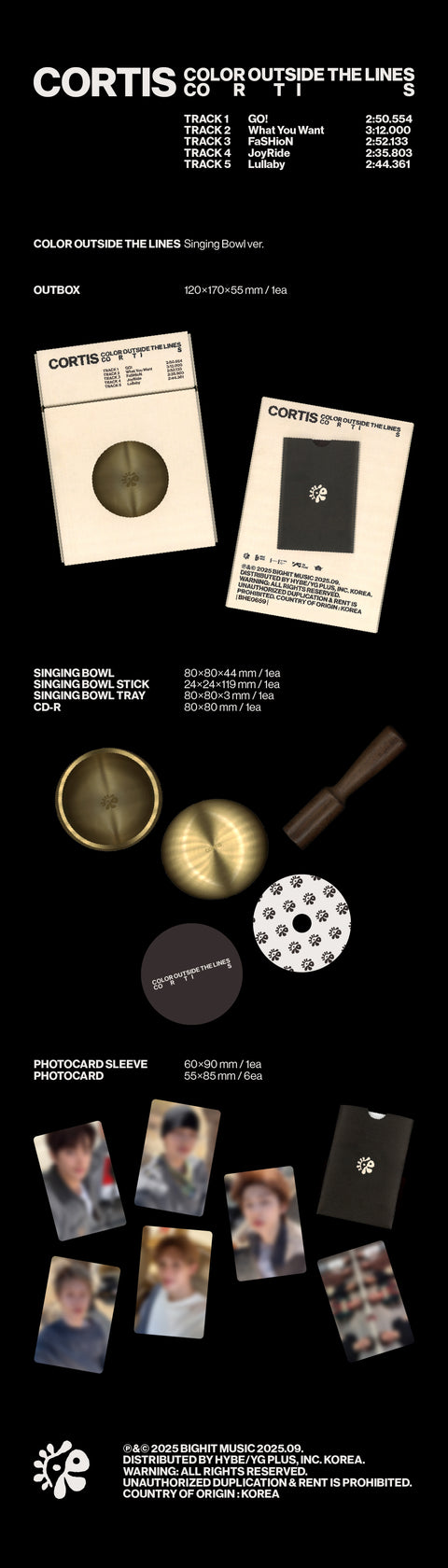 [PRE-ORDER] CORTIS - The 1st EP [COLOR OUTSIDE THE LINES] (Singing Bowl ver.)
