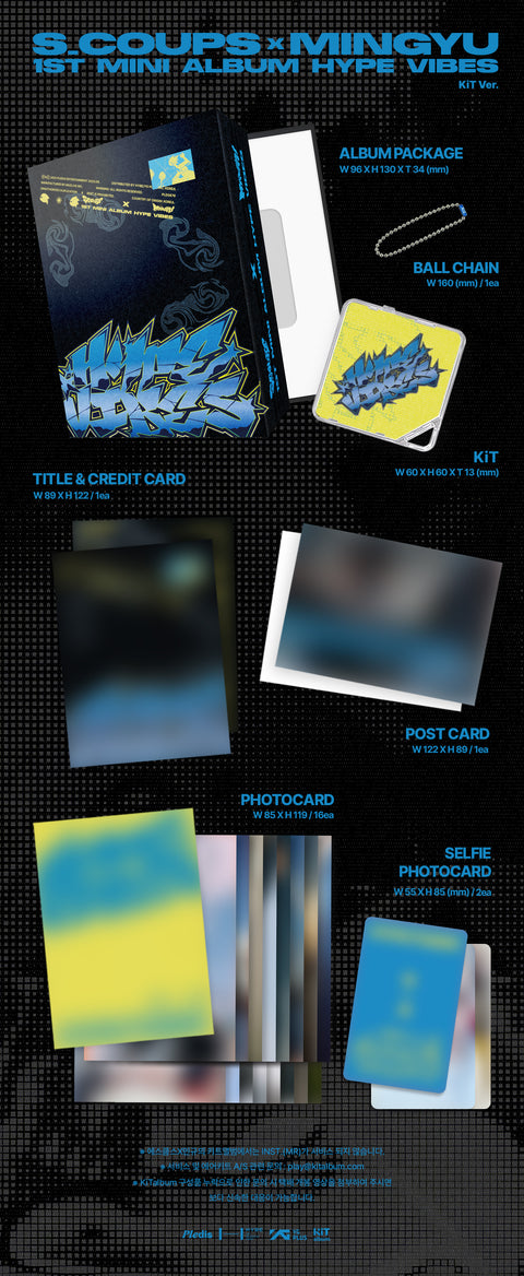 [PRE-ORDER] S.COUPS X MINGYU - 1st Mini Album ‘HYPE VIBES’ (KiT Ver.)