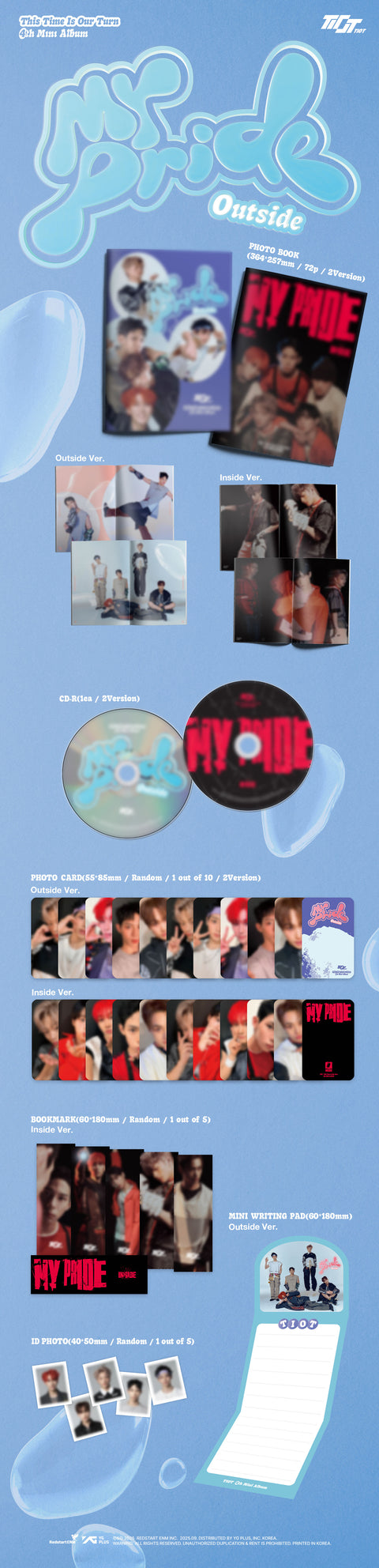 [PRE-ORDER] TIOT - 4th Mini Album [MY PRIDE] (Photobook ver.) (2 TYPES Random)